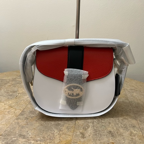 Coach Georgie Saddle Bag In Colorblock - Picture 4 of 15